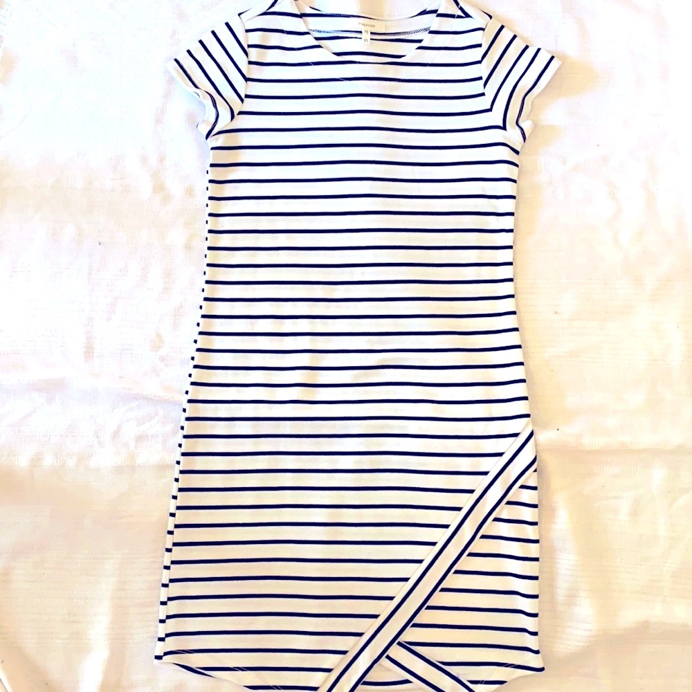 Black and White Striped Dress